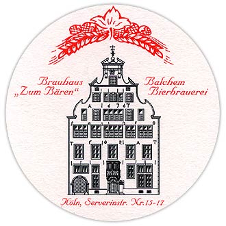 Brauhaus ' Zum Bären' Balchem Bierbrauerei - Köln