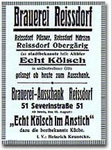 Zeitungsanzeige