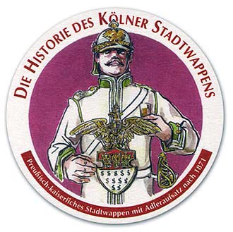 Preußisch-kaiserliches Stadtwappen mit Adleraufsatz nach 1871